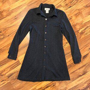 Womens Lisa Jo Grey Shirt Dress Size 9/10